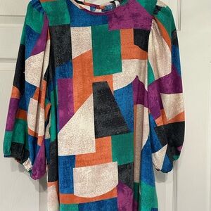 Colorful Geometric Women's Top